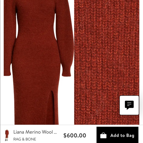 ❌SOLD❌Rag & Bone sweater dress - Picture 4 of 7